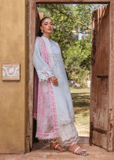 Tahra By Zainab Chottani Embroidered Lawn 3 Piece Unstitched Suit ZC24T 9B RUHAE